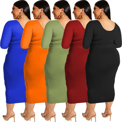 Plus Size Women 2 Piece Outfits Sets Sexy Tracksuit Midi Dress,Sleeveless Tank Top Bodycon Skirts Set Casual Summer